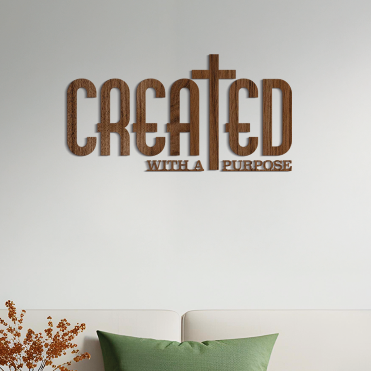 Created with a purpose - Frase religiosa