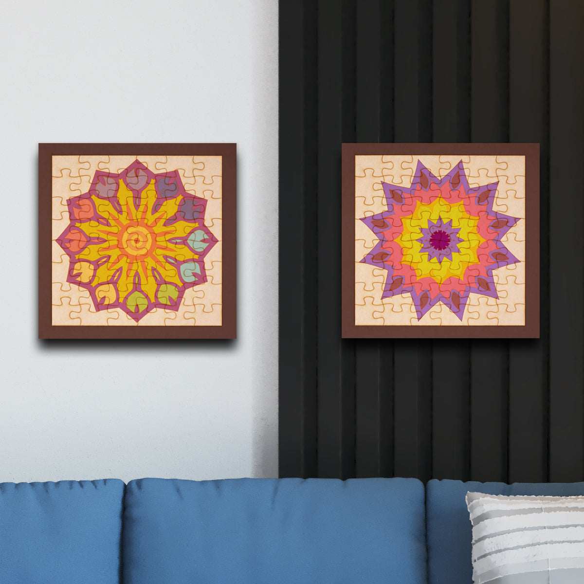 Rompecabezas mandalas para colorear - Mandala 37