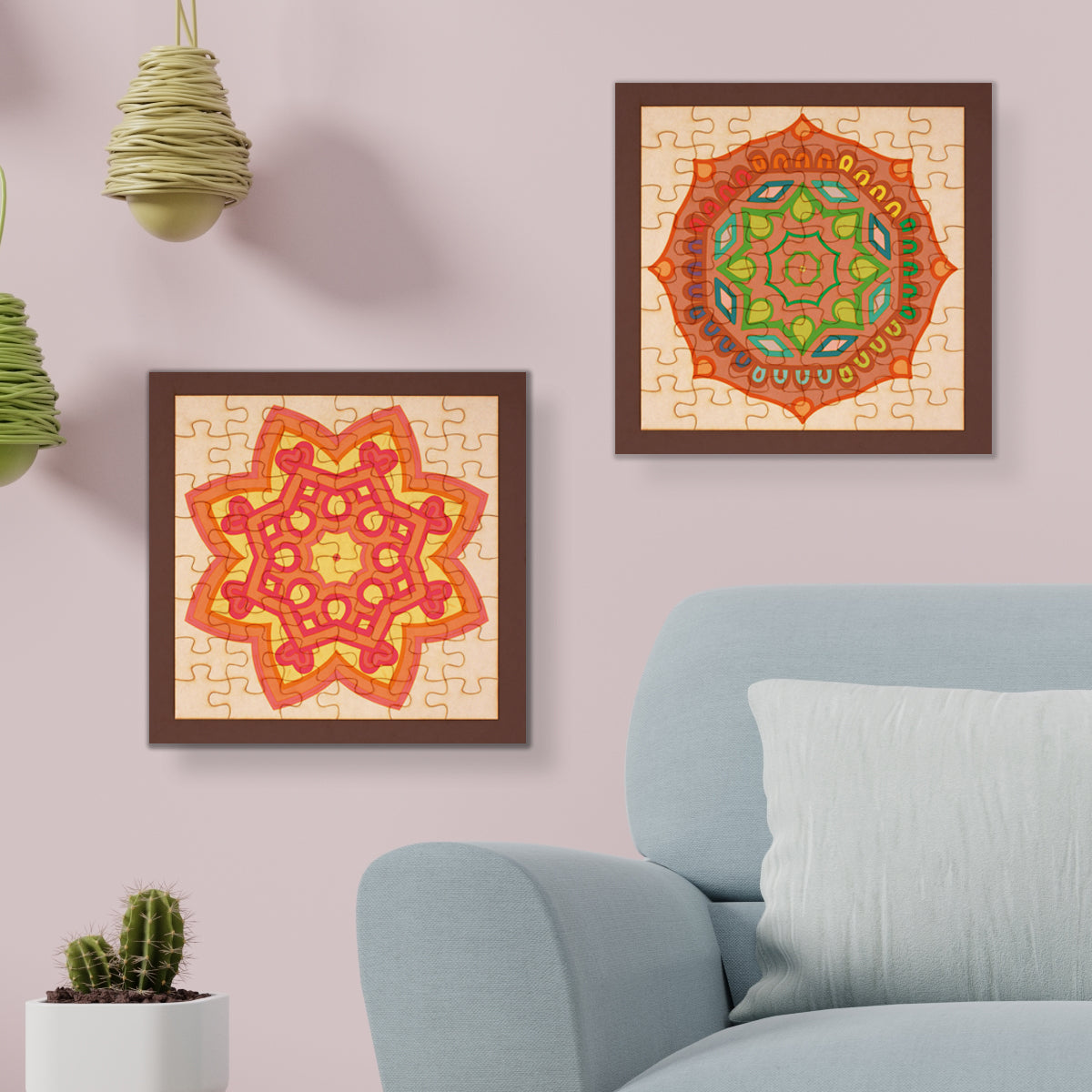 Rompecabezas mandalas para colorear - Mandala 102