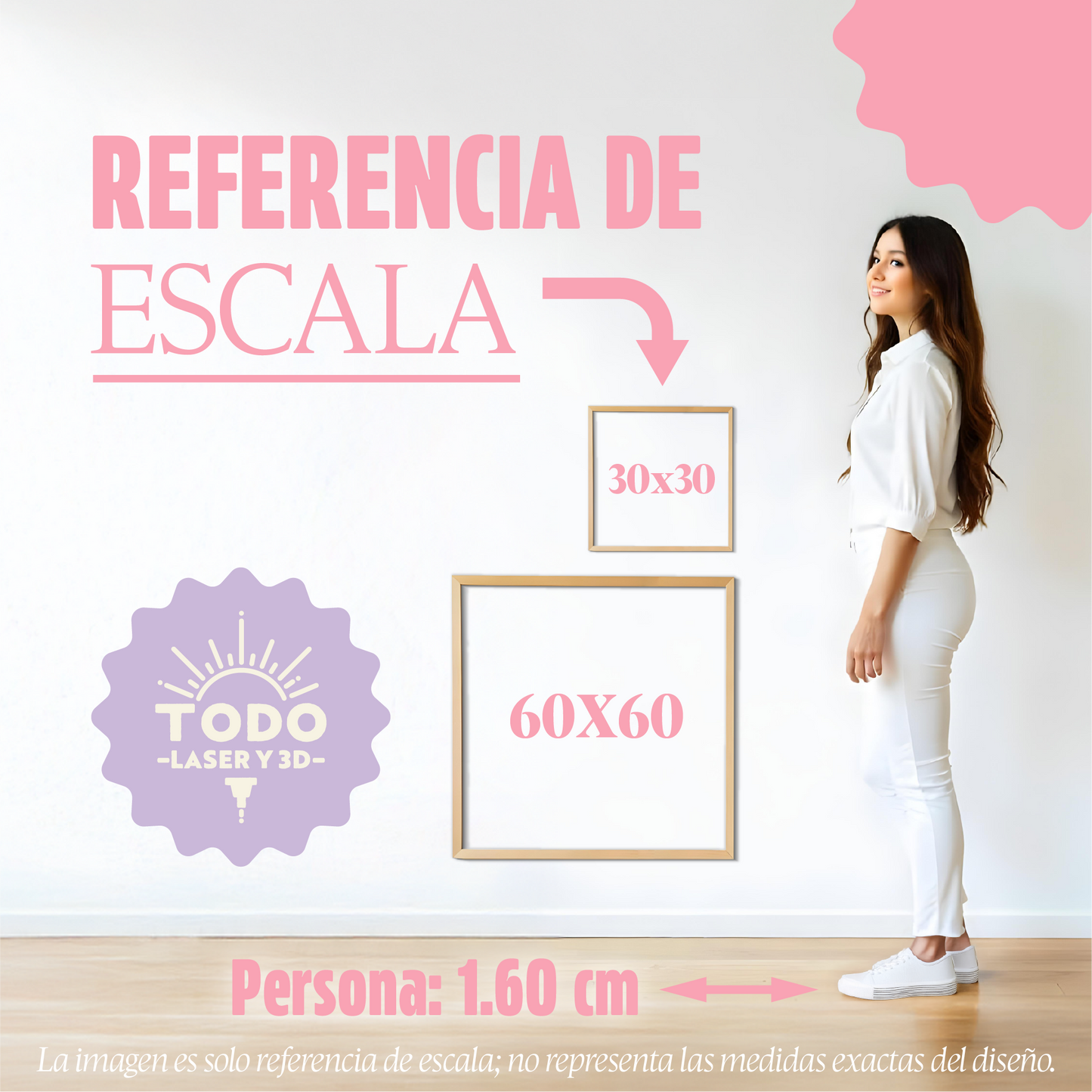 Árbol de navidad en inglés - Figura decorativa en madera