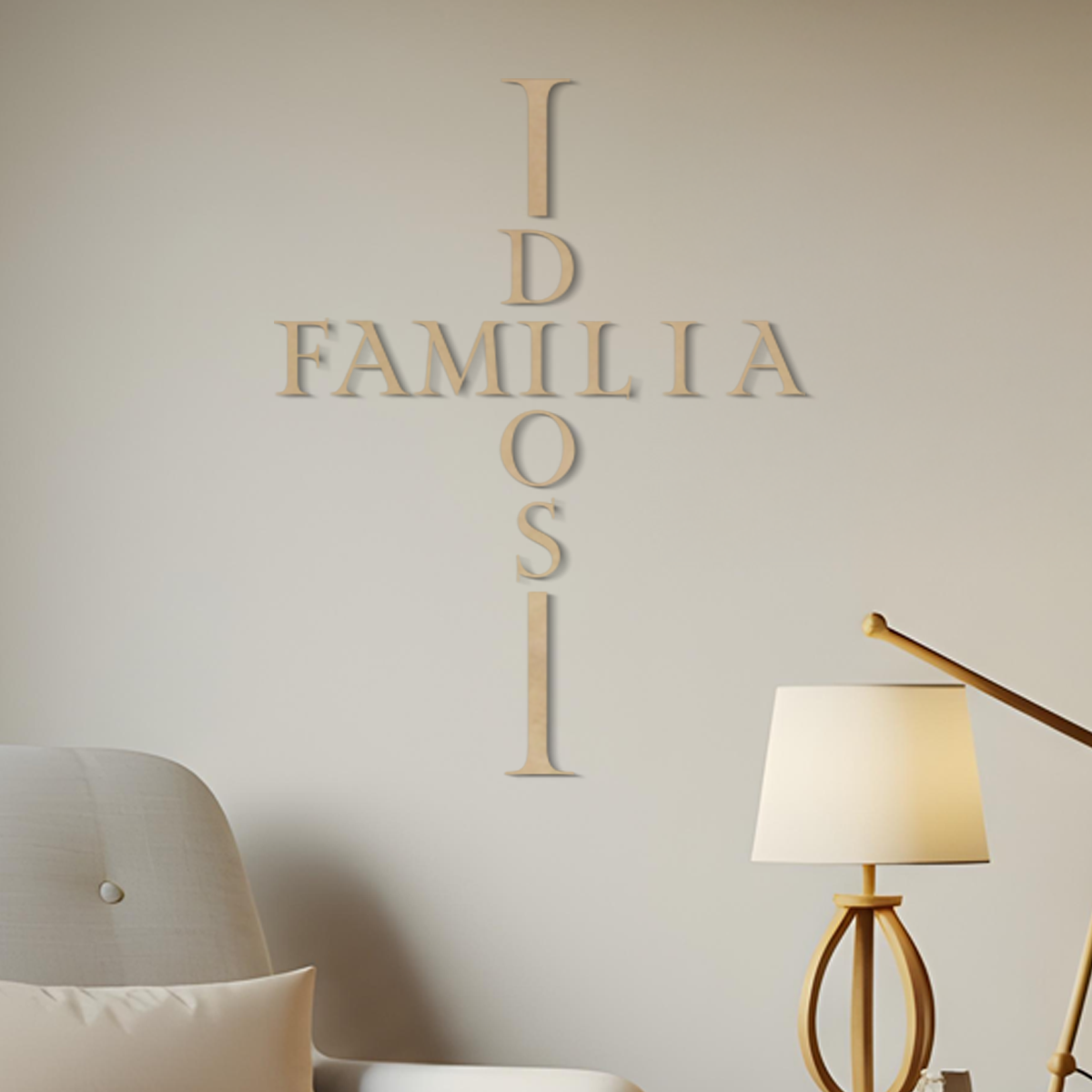 Dios y Familia -  Frase religiosa