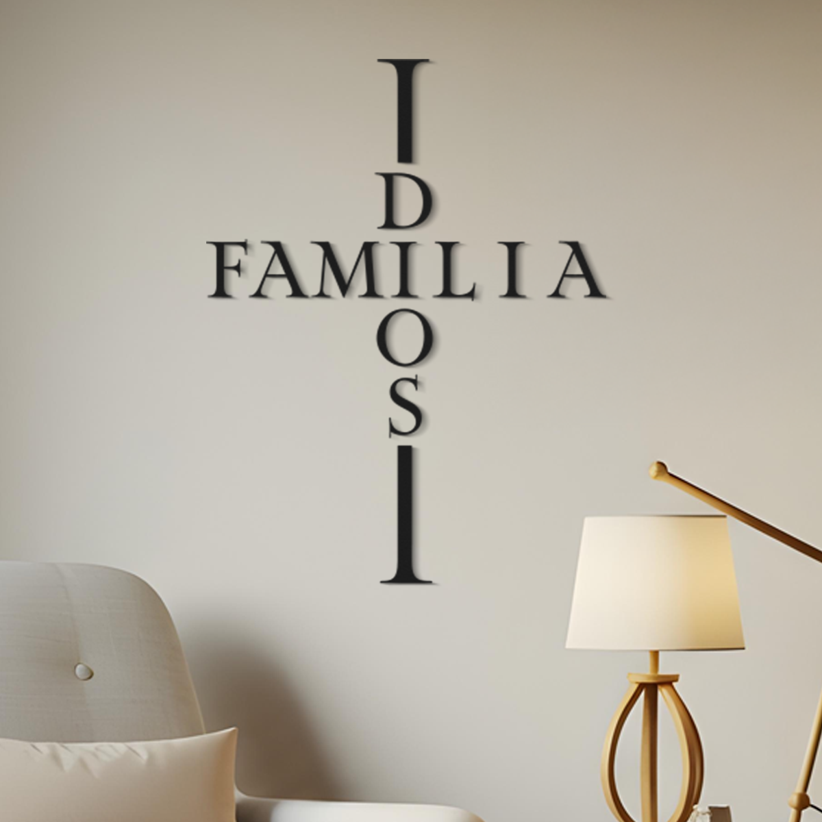 Dios y Familia -  Frase religiosa