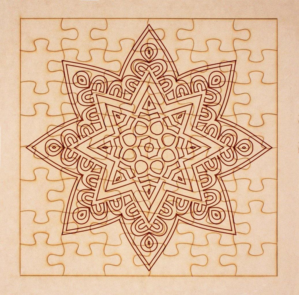 Rompecabezas para pintar - Mandala 12 - FABRITECA