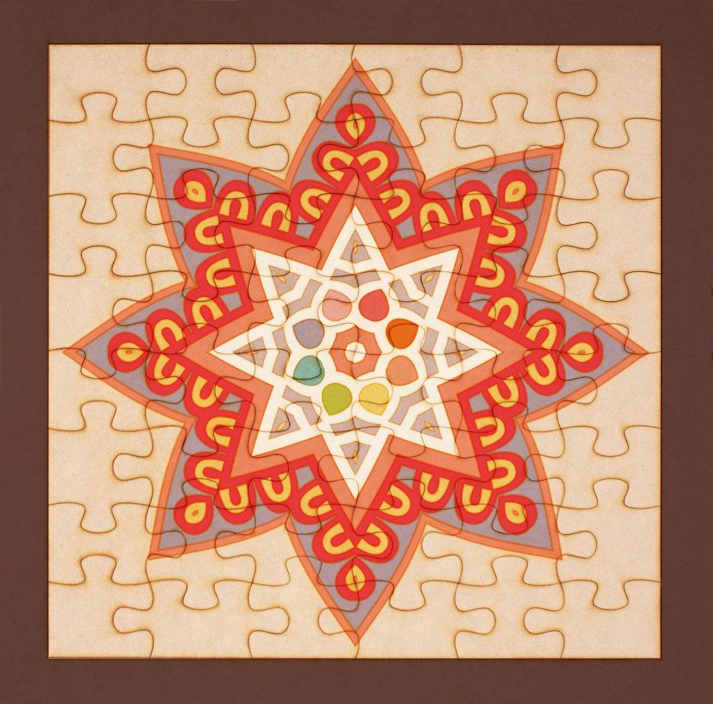 Rompecabezas para pintar - Mandala 12 - FABRITECA