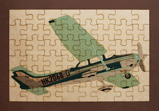 Rompecabezas para pintar - Avión - FABRITECA