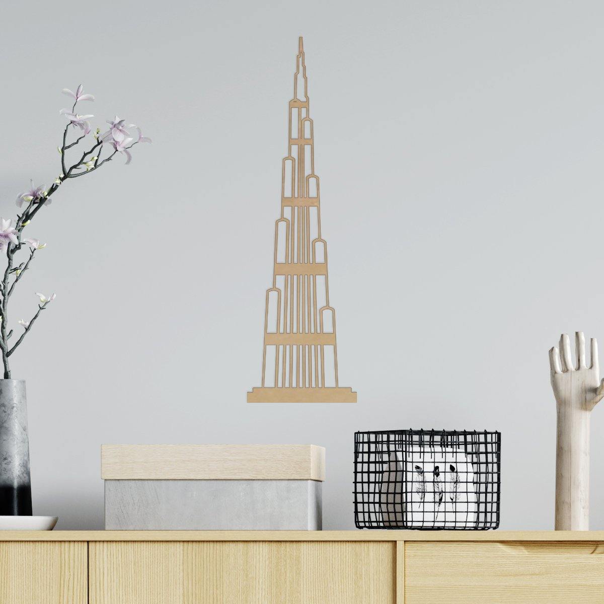 Burj Khalifa - Figura decorativa en madera - FABRITECA
