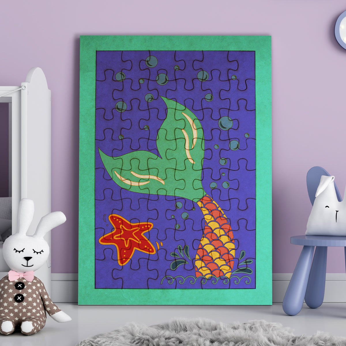 Rompecabezas para niños - Cola de sirena