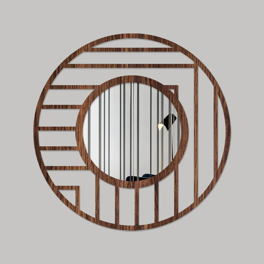 Cúbico - Espejo decorativo en madera