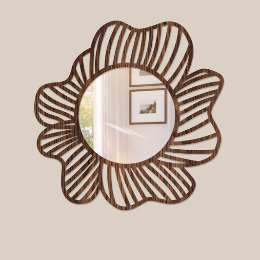 Primavera - Espejo decorativo en madera