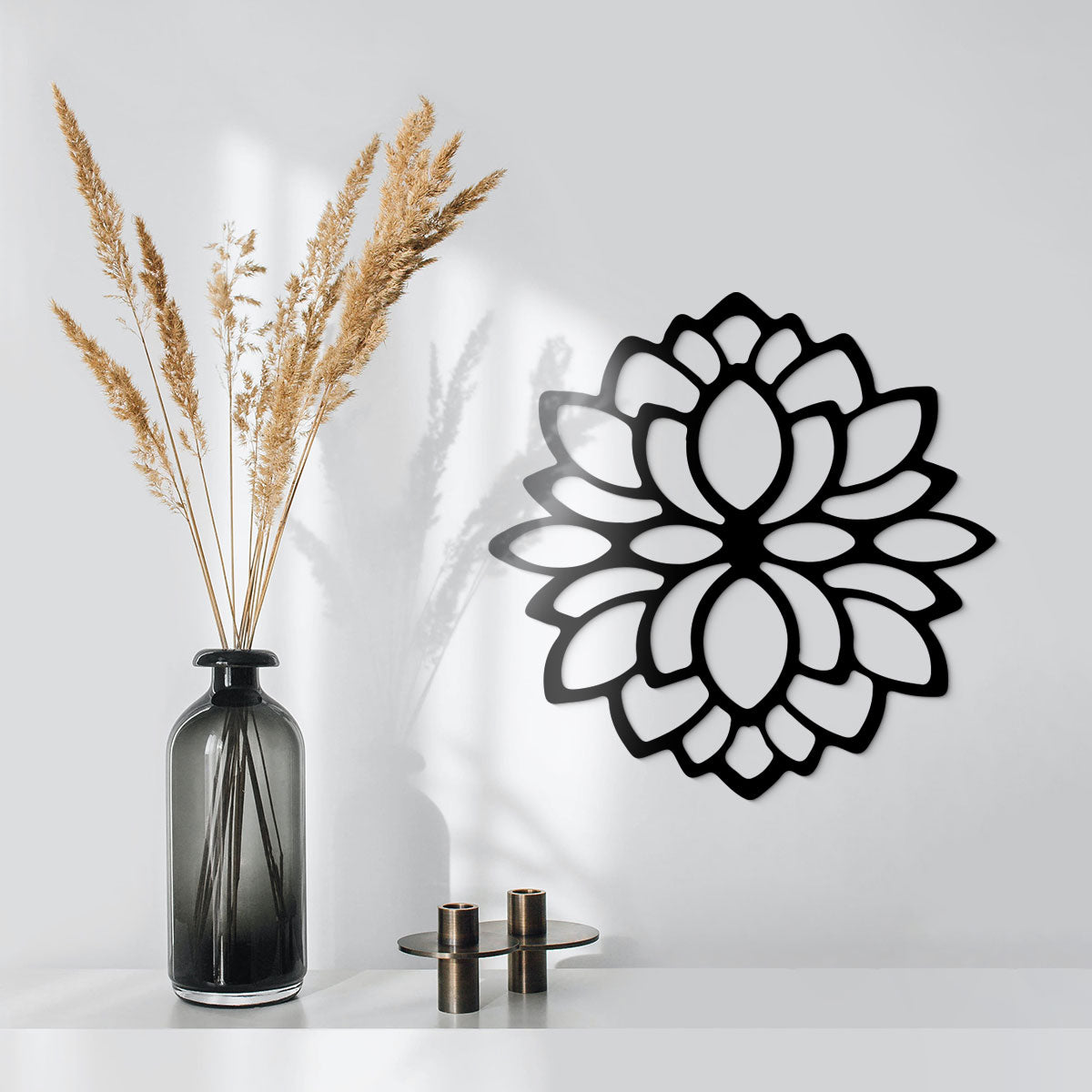 Flor abundancia - Figura decorativa en madera