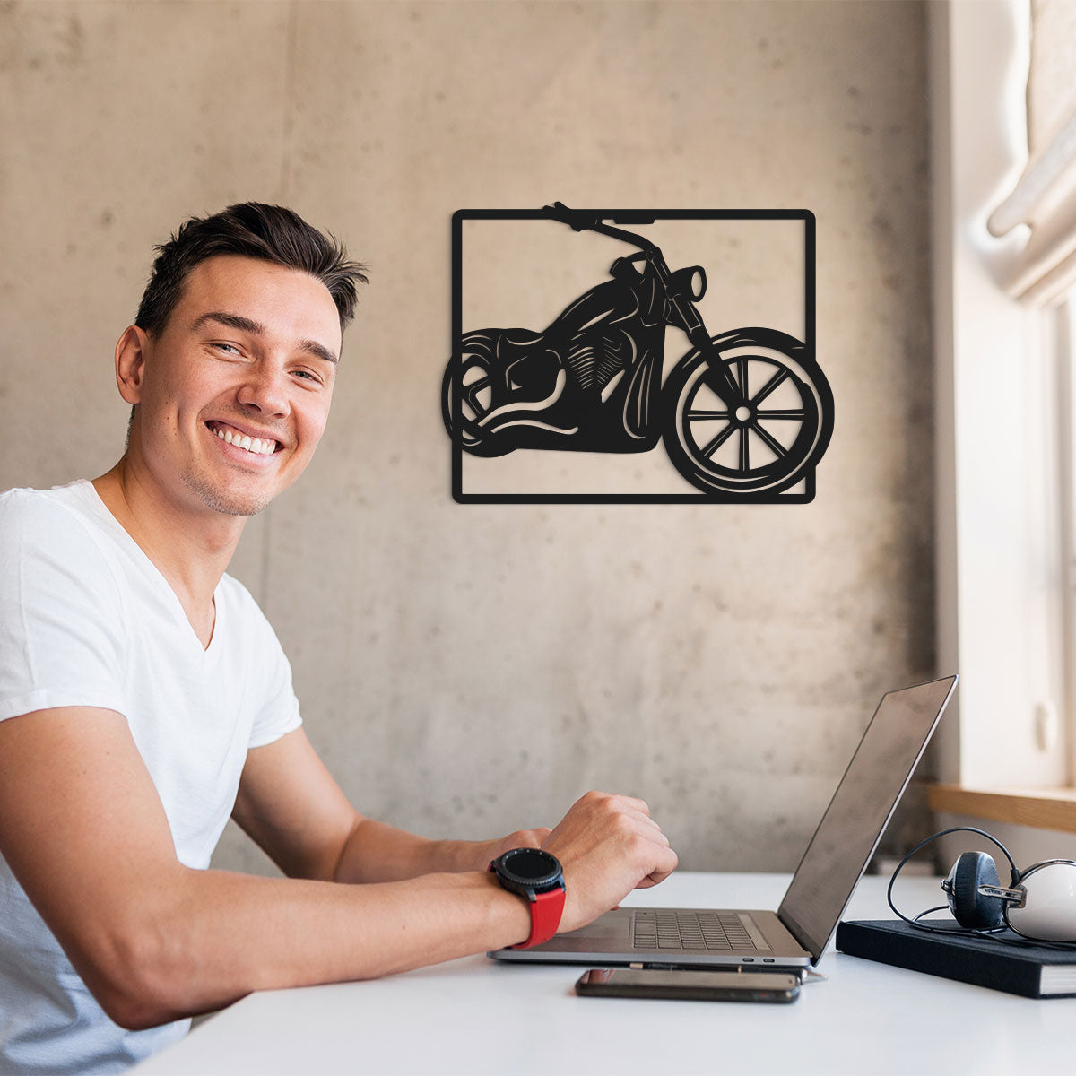 Moto - Cuadro decorativo en madera
