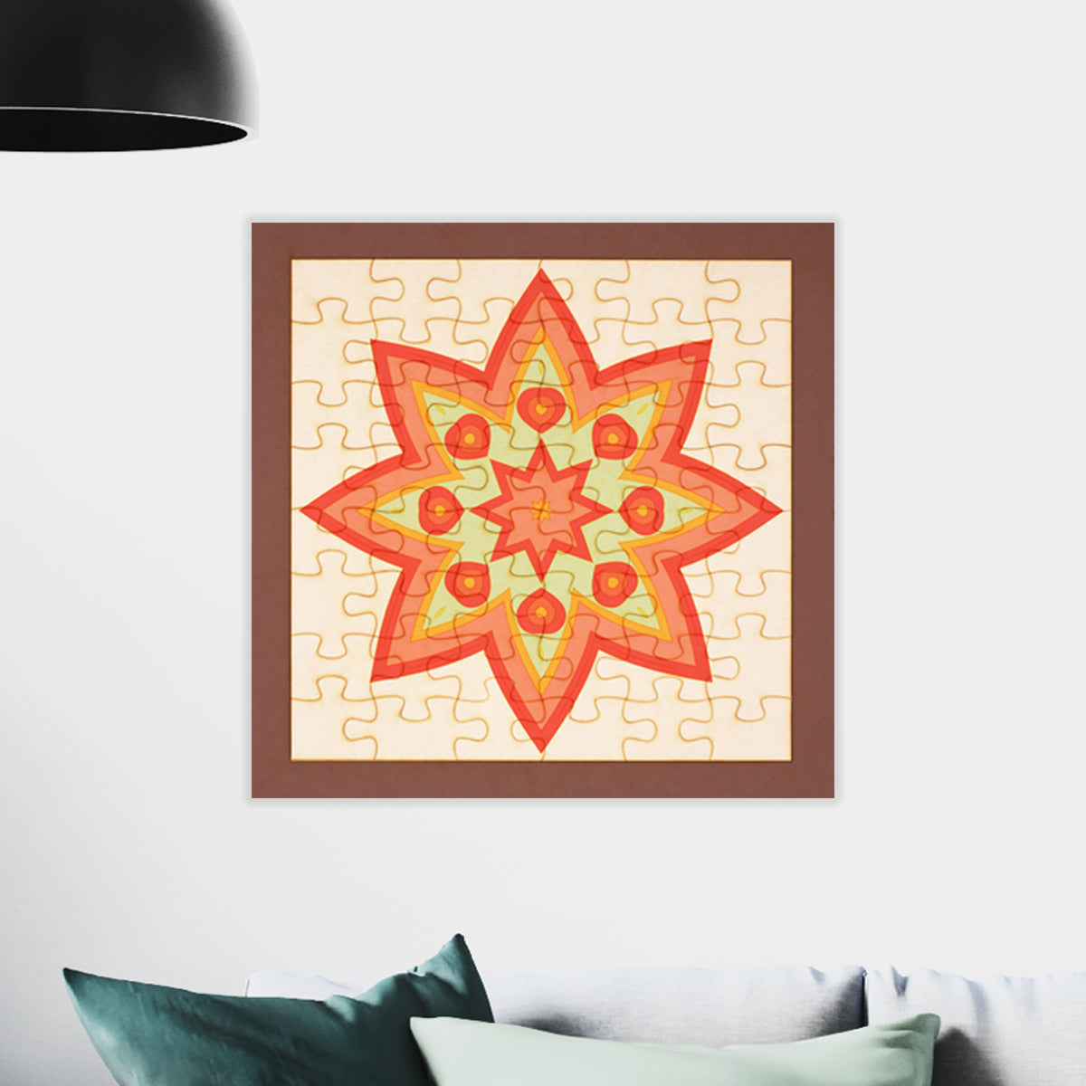 Rompecabezas mandalas para colorear - Mandala 3
