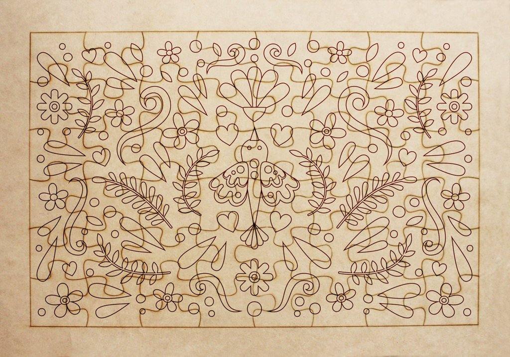 Rompecabezas para pintar -  Sencillez - FABRITECA